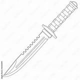 Clip Art Coloring Knife Pages sketch template