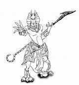 Anubis Coloring Egypt Pages Kids Egyptian Ancient Printable Colouring  sketch template