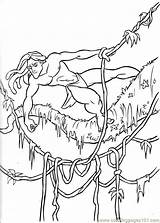 Young Tarzan Coloring Pages sketch template