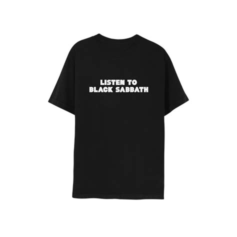 Listen To Black Sabbath T-Shirt – Black Sabbath Official Store