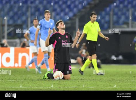 Santiago Gimenez of Feyenoord during the first day of UEFA Europa League Group F match between S ...