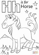 Letter H Is For Horse coloring Page  Free Printable Coloring Pages sketch template