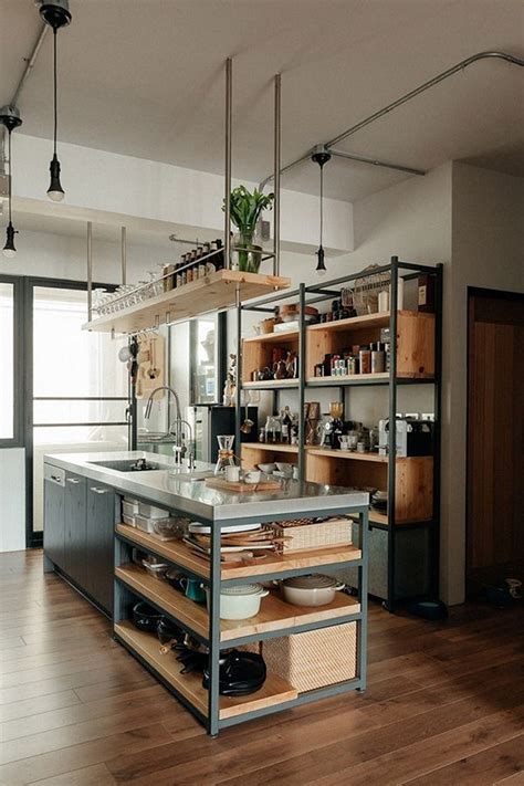 10 Clever Industrial Kitchen Shelves Ideas to Boost Your Storage Space