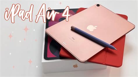 iPad Air 4 ROSE GOLD - unboxing & first look 💕 - YouTube