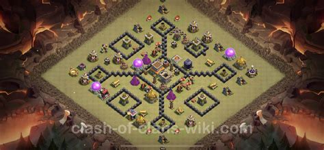 Best War Base TH8 with Link, Anti Air / Dragon 2023 - Town Hall Level 8 ...