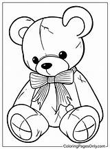 Teddy Bear Coloring Page Free  Printable Pages sketch template