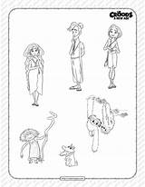 The Croods A New Age Characters Coloring Page 9  Pages sketch template