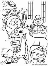Rudolph The Red Nosed Reindeer Coloring Pages Pdf  sketch template