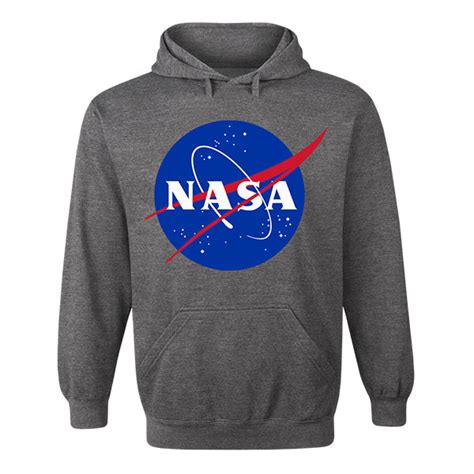 NASA Logo Hoodie Grey