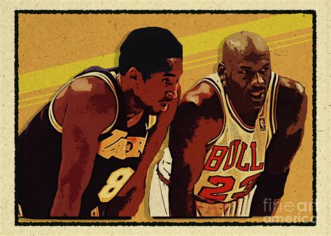 Michael Jordan vs. Kobe Bryant Digital Art by Cu Hung