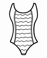 Swimsuit Coloring Pages sketch template