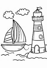 Lighthouse Coloring Pages  Free Printable For Kids sketch template