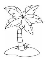 Palm tree coloring Pages  Free Coloring sketch template