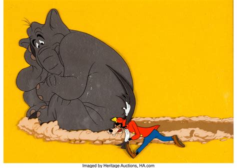 The Big Wash Goofy and Dolores the Elephant Production Cel (Walt | Lot #97372 | Heritage Auctions