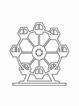 Ferris Wheel 7 Coloring Page  Free Printable Pages For Kids sketch template