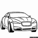 Jaguar Car Coloring Page sketch template