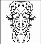 African Mask Coloring Page  Free Printable Sheets sketch template