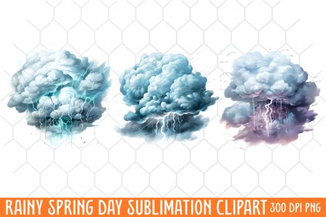 Rainy Spring Day Clipart Graphic by CraftArt · Creative Fabrica