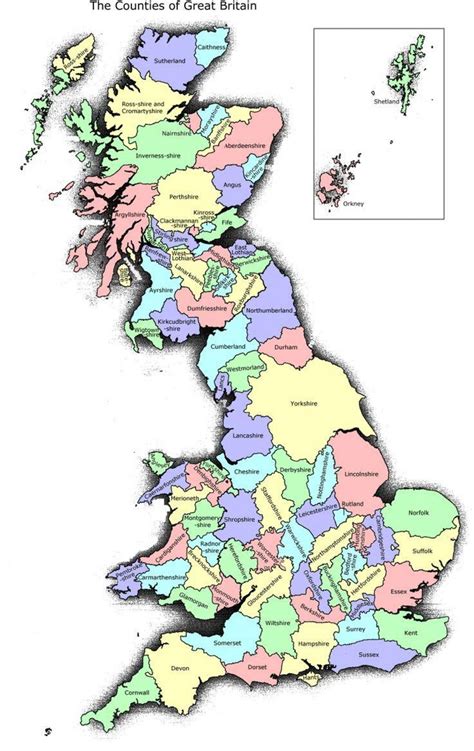 Cartes de Grande-Bretagne - Où est la Grande-Bretagne sur la carte ...