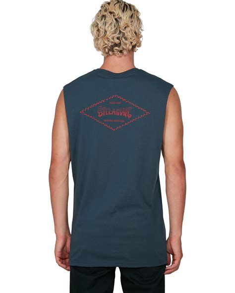 Billabong Checked Diamond Muscle - Navy | SurfStitch