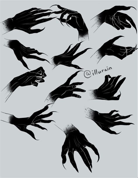 Demon claws hands reference – Artofit