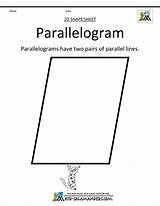 Parallelogram Coloring Pages sketch template