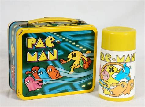 Original Vintage PAC MAN Lunch Box with Thermos ET by rubybubble