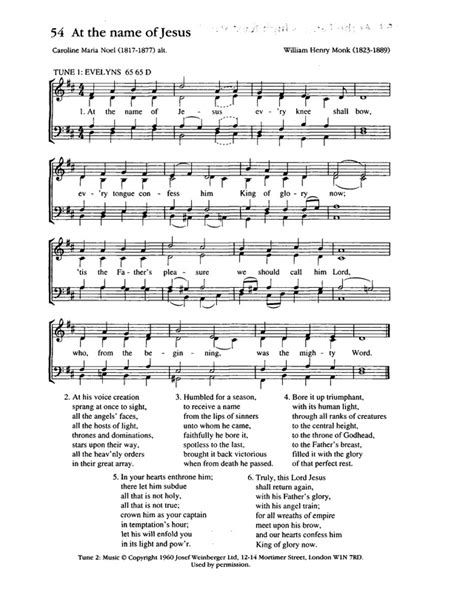 Complete Anglican Hymns Old and New 54a. At the name of Jesus | Hymnary.org