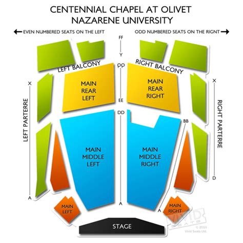 Centennial Chapel at Olivet Nazarene University Seating Chart | Vivid Seats