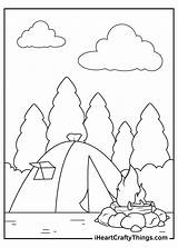 Printable Camping Coloring Pages sketch template