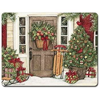 Amazon.com: Holiday Kitchen Art Tempered Glass Cutting Board 12 by 8 - Inch: Kitchen & Dining