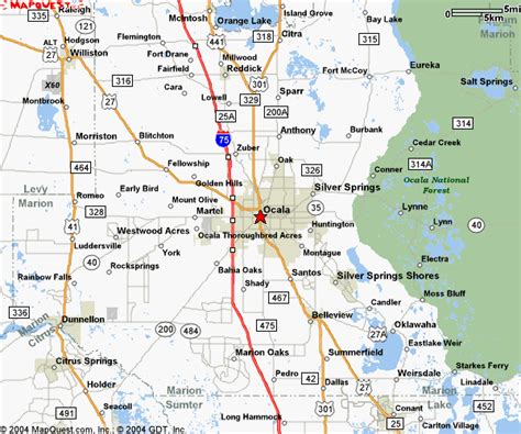 central florida, mid florida Ocala Florida Maps