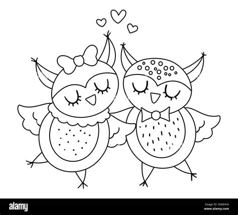 Valentine Owl Clip Art Black And White