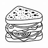Coloring Sandwich Pages Cream Ice Cookie Template National Board  sketch template