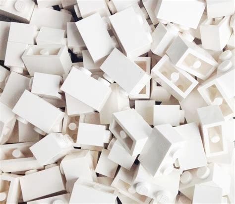 LEGO New WHITE Brick 1x2 Lot of 100 pieces **Brand New** 4539102 | eBay