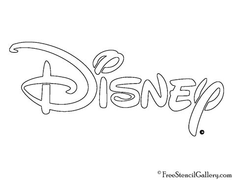 Disney Logo Stencil | Free Stencil Gallery | Disney stencils, Disney logo, Disney doodles