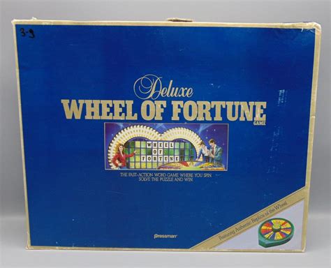 Vintage Deluxe Wheel of Fortune Board Game 1986 Pressman