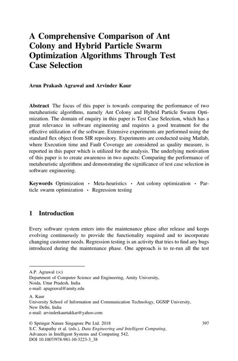 (PDF) A Comprehensive Comparison of Ant Colony and Hybrid Particle Swarm Optimization Algorithms ...