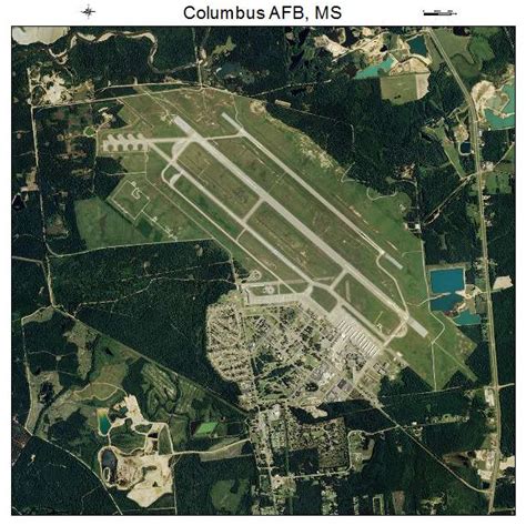 Aerial Photography Map of Columbus AFB, MS Mississippi