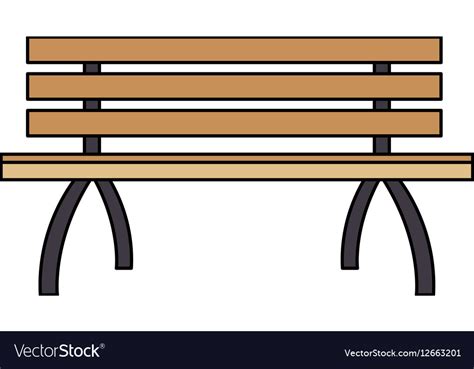 Park bench icon Royalty Free Vector Image - VectorStock