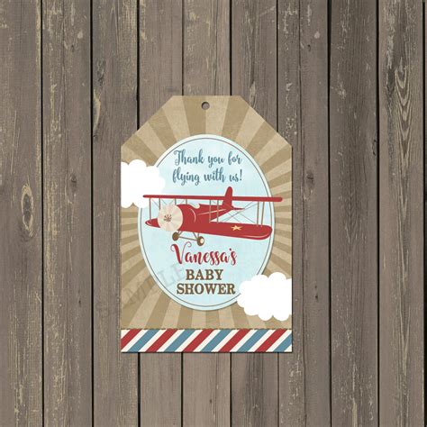 Airplane Baby Shower Invitations Vintage Plane Shower - Etsy