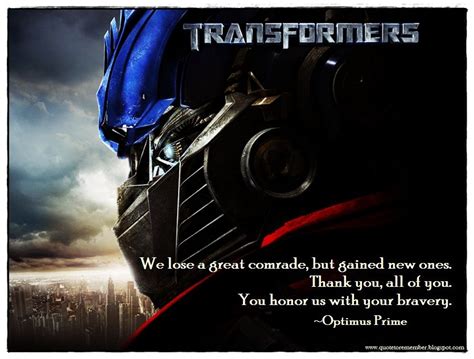 Quote to Remember: TRANSFORMERS [2007] | Transformers full movie, Transformers, The fosters