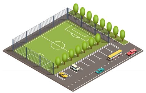 Vetores e ilustrações de Campo de futebol 3d para download gratuito ...