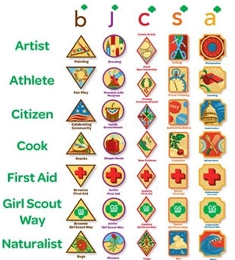 National Proficiency Badges - 7 Legacy Badges... Artist,Athlete,Citizen ...