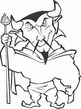 Coloriage Diable à Imprimer sketch template