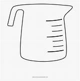 Measuring Cup Coloring Page HD Png Download  Kindpng sketch template