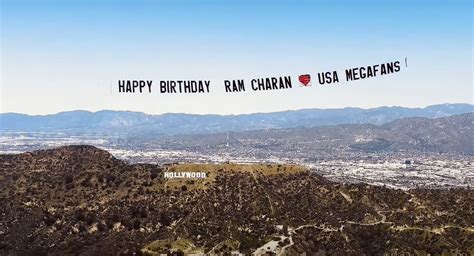 Watch: Ram Charan birthday wishes from Los Angeles - TeluguBulletin.com