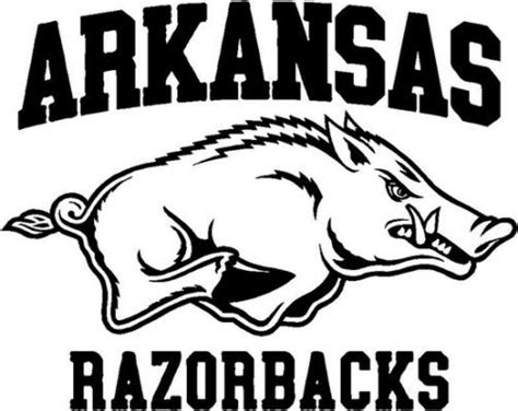 Arkansas Razorbacks Coloring Pages | Screen printed tshirts, Arkansas razorbacks football ...
