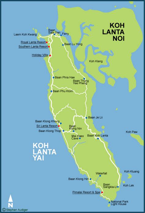 Koh Lanta Map - Krabi Maps | Krabi map, Krabi, Thailand travel