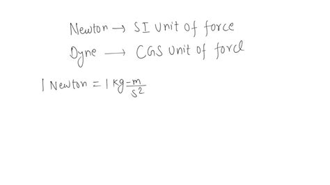 SOLVED: What is relation between newton and dyne?